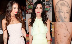 celebrity tattoo removal of Megan Fox