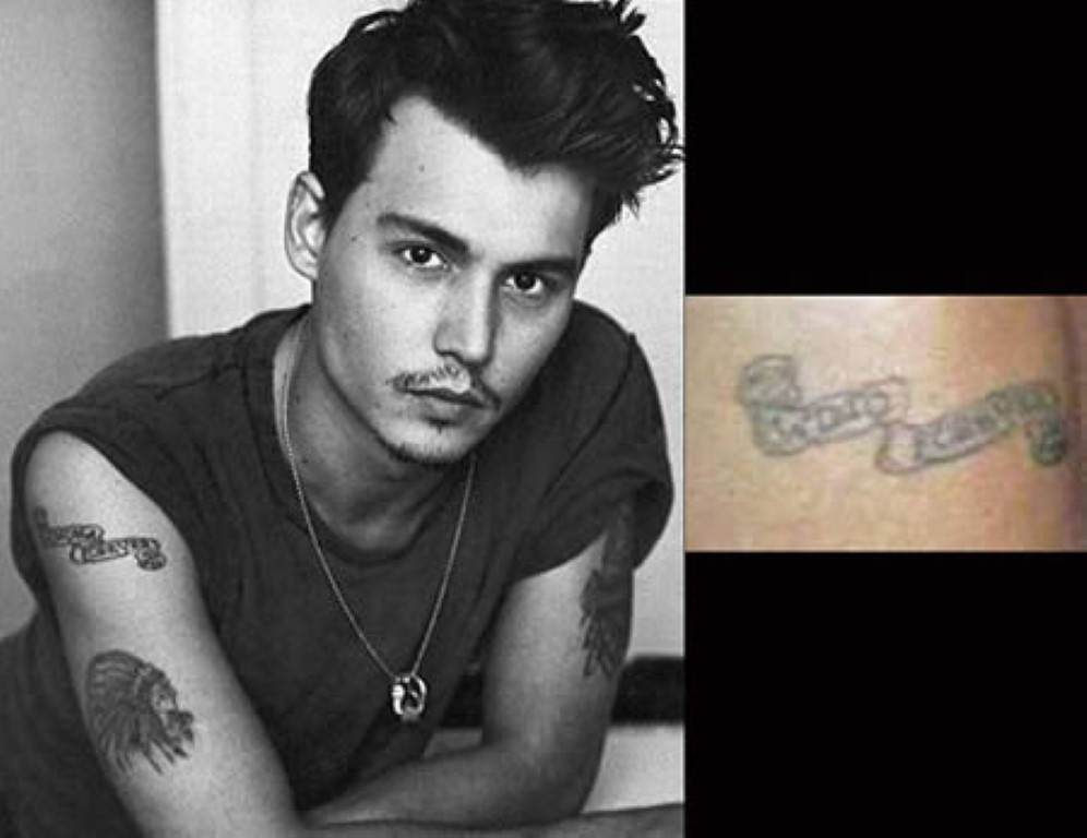 johnny depp and winona ryder tattoo